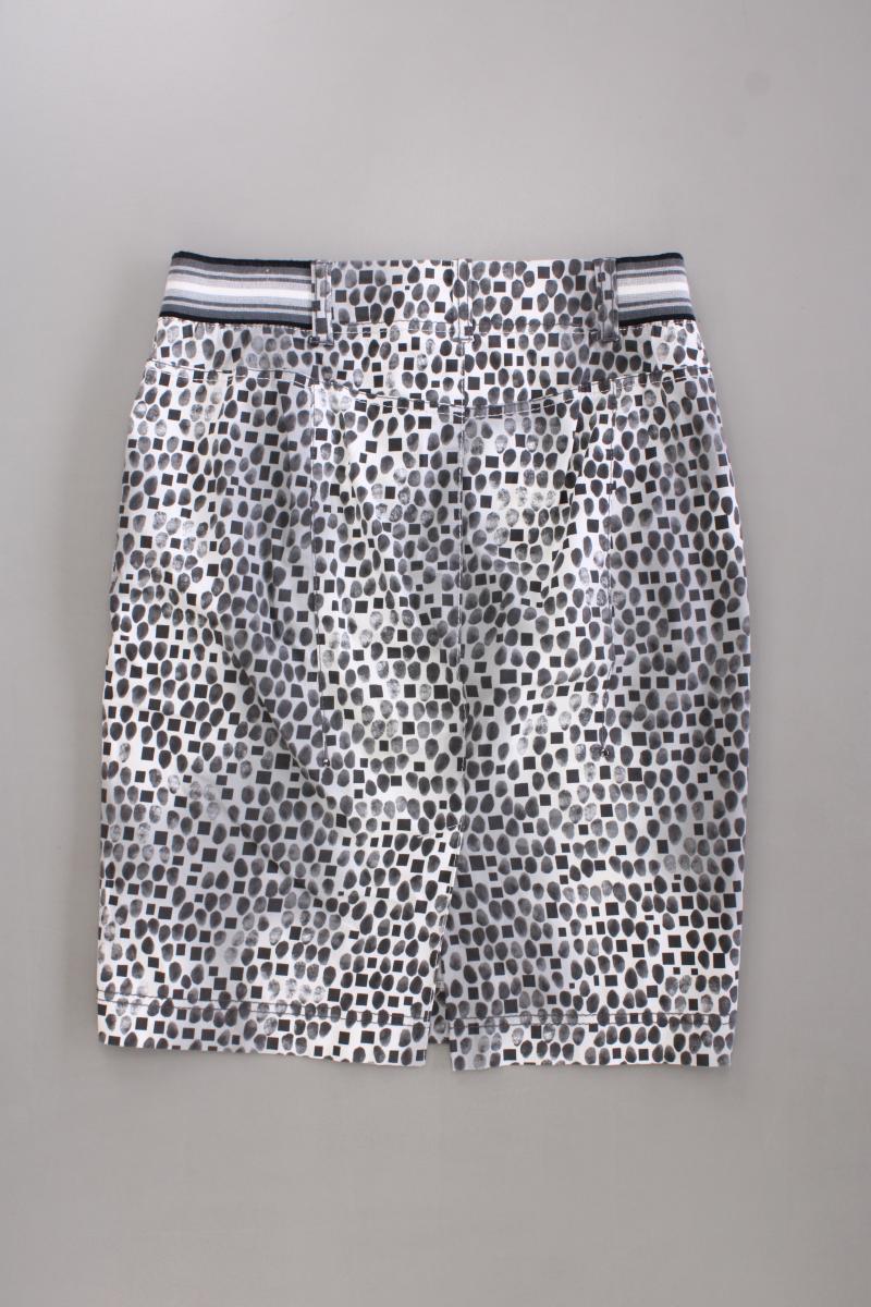 Marc Cain Rock Gr. 36 mit Tierdruck grau aus Baumwolle
