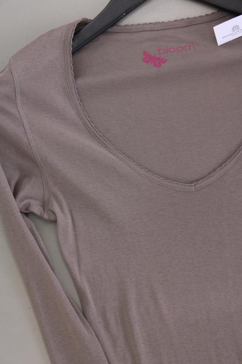 Bloom Longsleeve-Shirt Gr. 38 Langarm braun aus Baumwolle