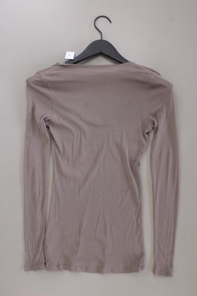 Bloom Longsleeve-Shirt Gr. 38 Langarm braun aus Baumwolle