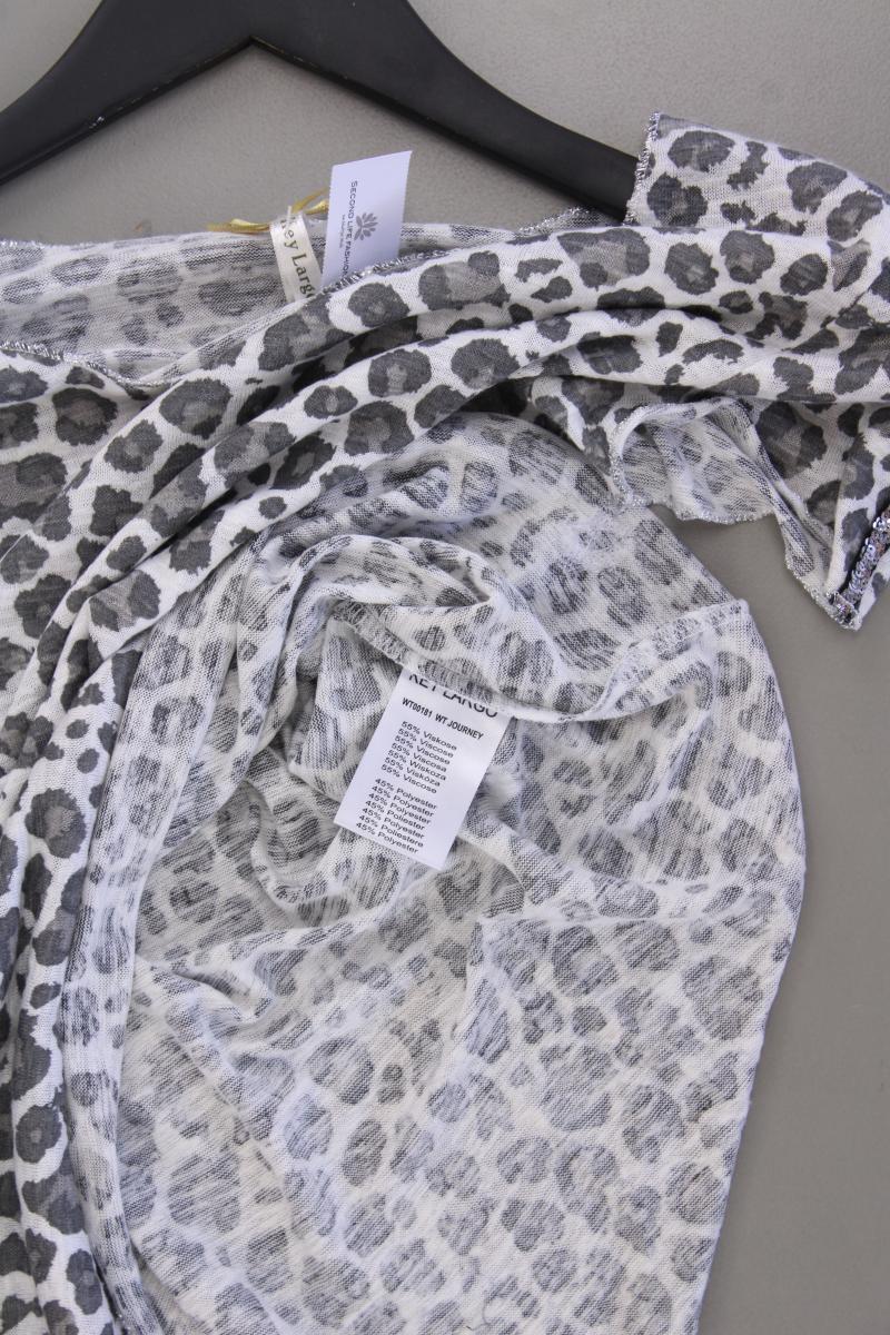 Key Largo Printshirt Gr. S mit Tierdruck neuwertig Kurzarm grau aus Viskose