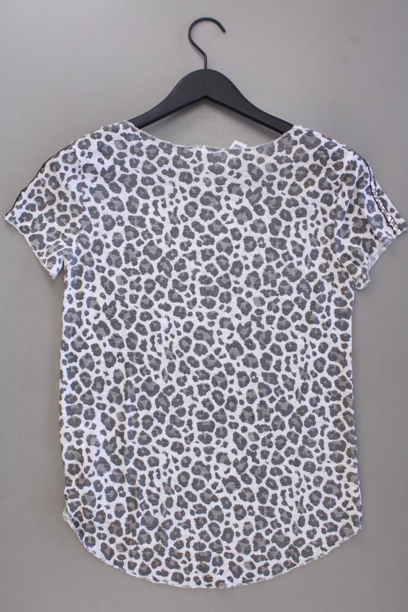 Key Largo Printshirt Gr. S mit Tierdruck neuwertig Kurzarm grau aus Viskose