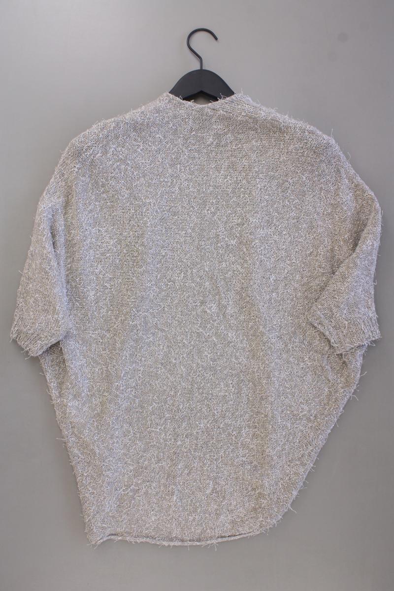 comma, Strickjacke Gr. 36 neuwertig 3/4 Ärmel grau aus Polyacryl