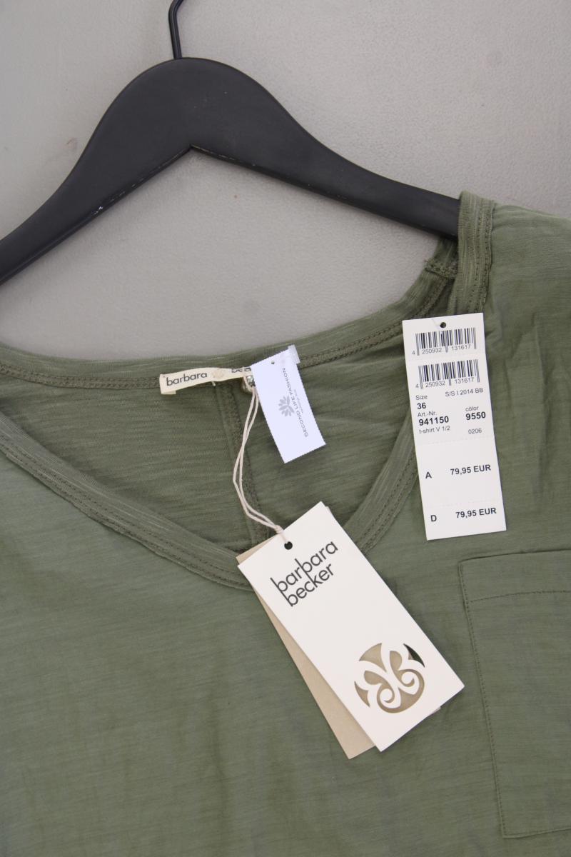 Barbara Becker Kurzarmbluse Gr. 36 neu mit Etikett Neupreis: 79,95€! olivgrün