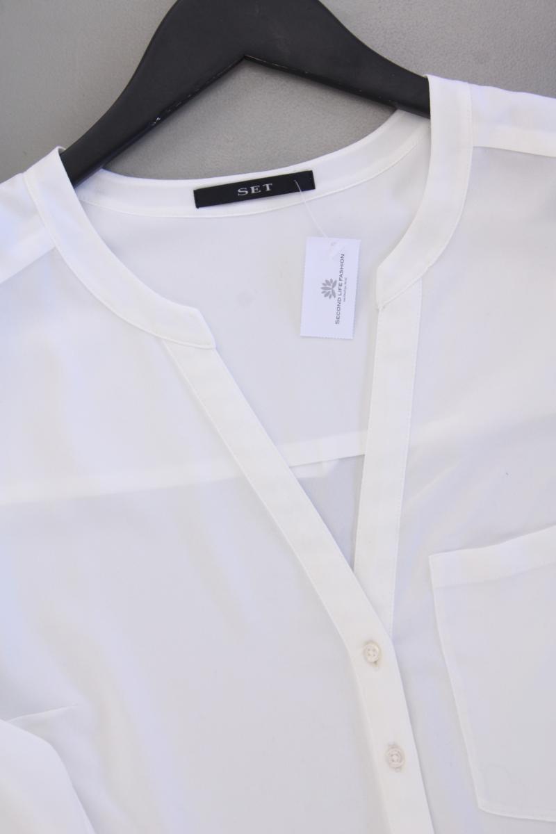 Set Langarmbluse Gr. 36 weiß aus Polyester