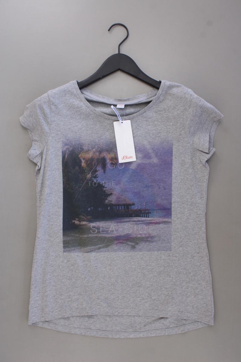 s.Oliver Printshirt Gr. 38 neu mit Etikett Neupreis: 19,95€! Kurzarm grau