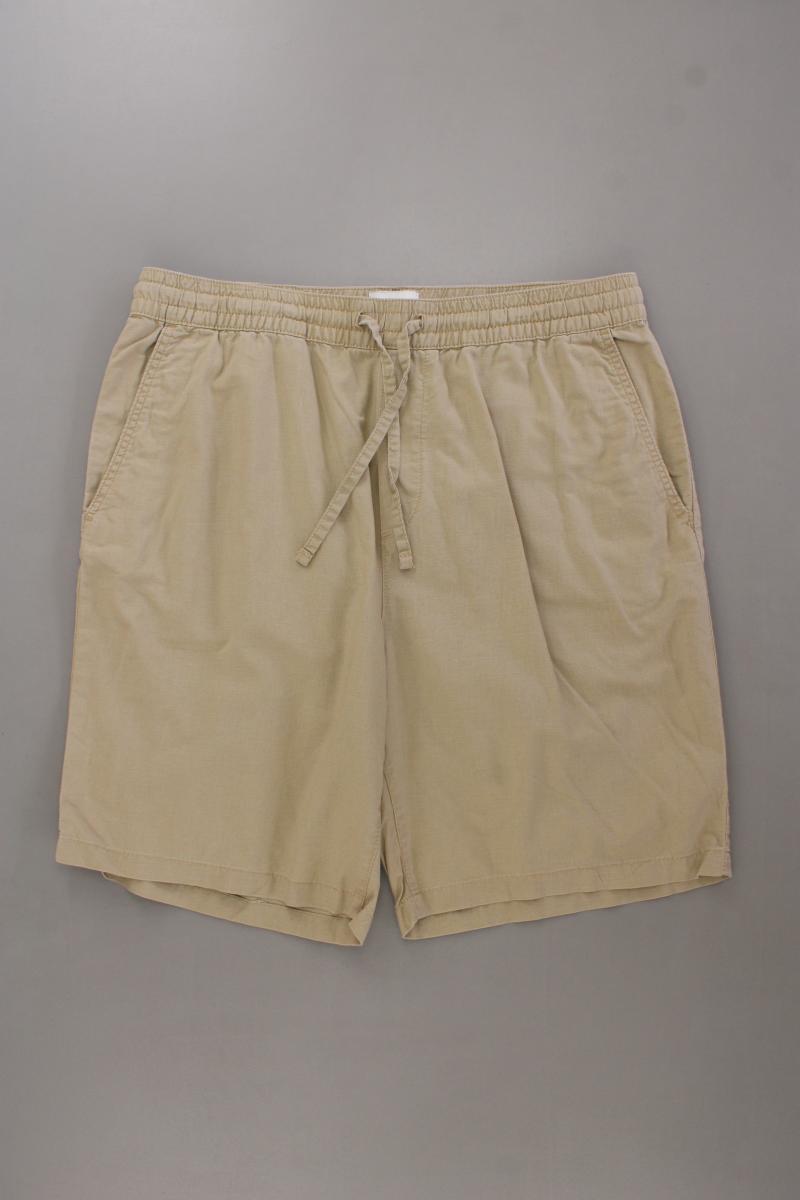 H&M Shorts mit Leinen für Herren Gr. M braun aus Baumwolle