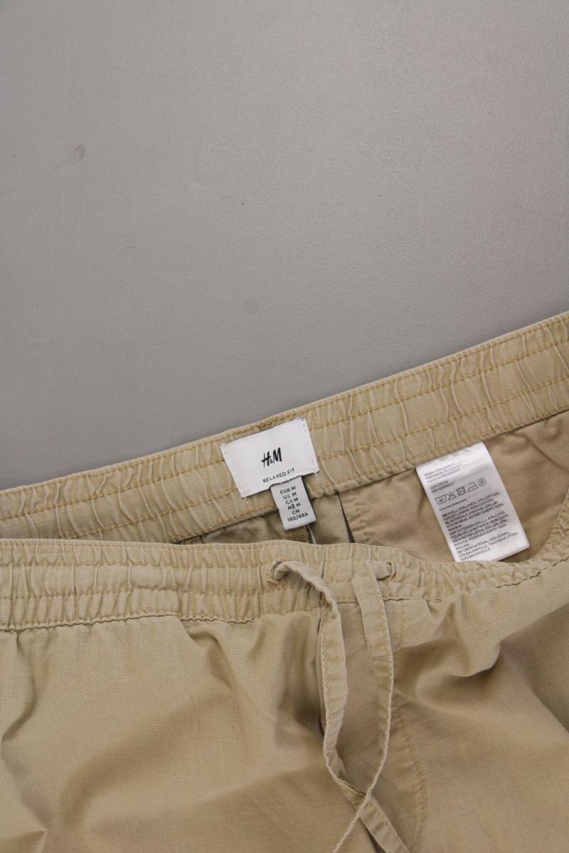 H&M Shorts mit Leinen für Herren Gr. M braun aus Baumwolle