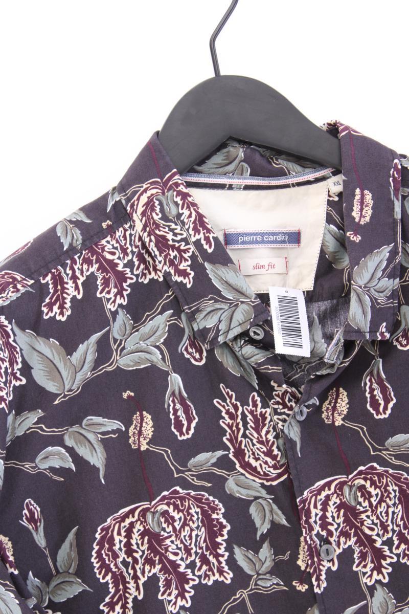 Pierre Cardin Langarmhemd für Herren Gr. XXL mit Blumenmuster braun