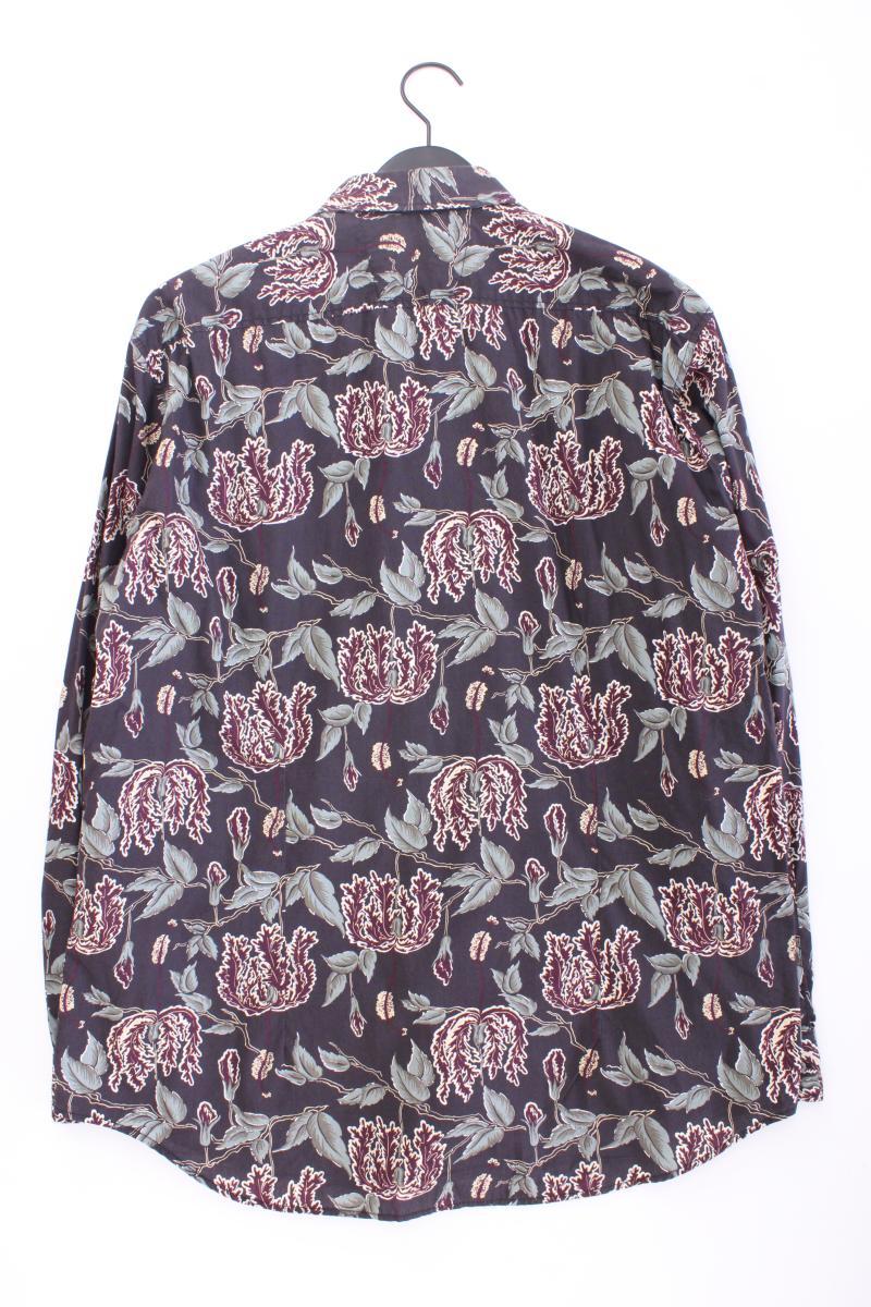 Pierre Cardin Langarmhemd für Herren Gr. XXL mit Blumenmuster braun