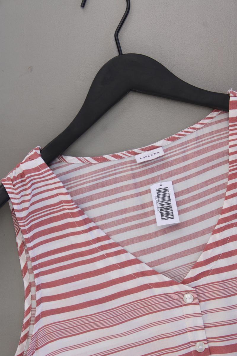 Lascana Trägerkleid Gr. 38 gestreift neuwertig Ärmellos rot aus Viskose