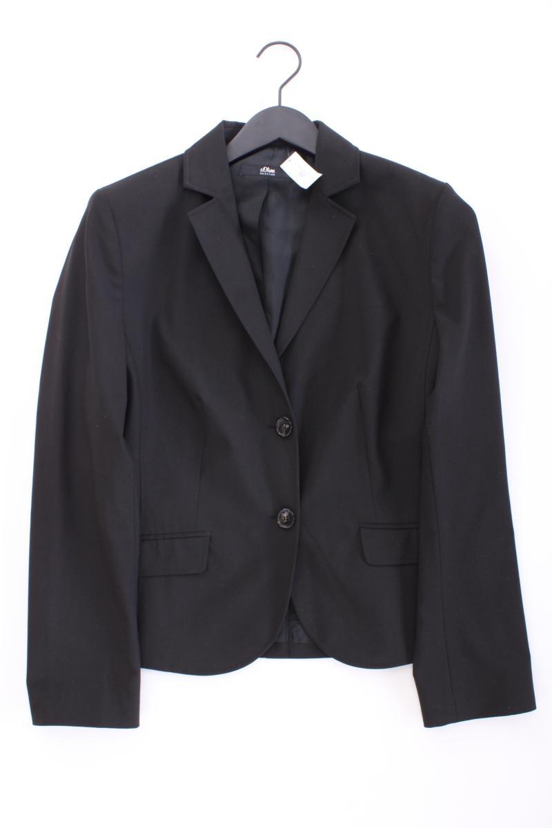 s.Oliver Selection Classic Blazer Gr. 40 schwarz aus Polyester