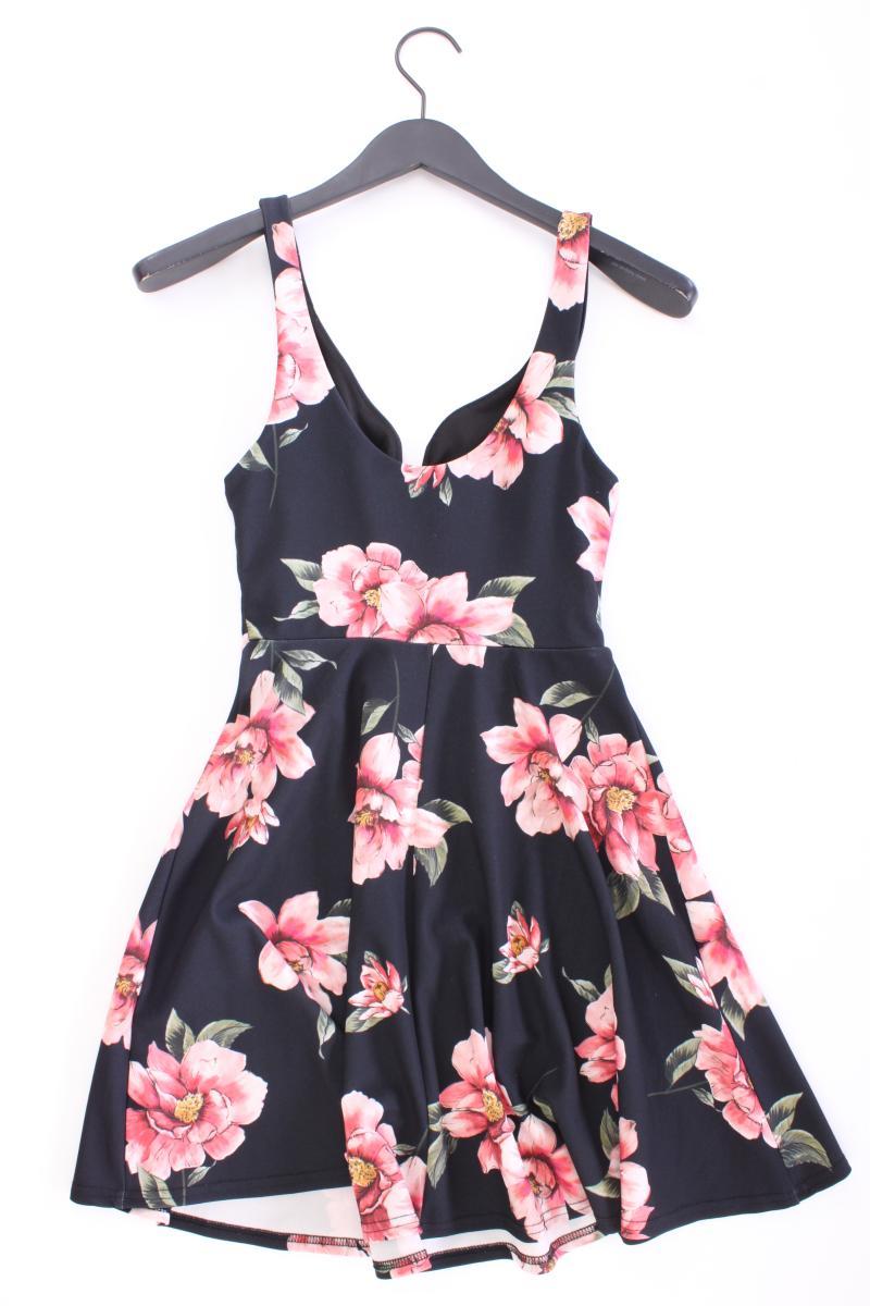 New Look Trägerkleid Gr. 36 mit Blumenmuster schwarz aus Polyester
