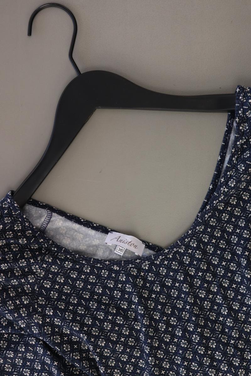 Aniston Jerseykleid Gr. 36 3/4 Ärmel blau aus Viskose