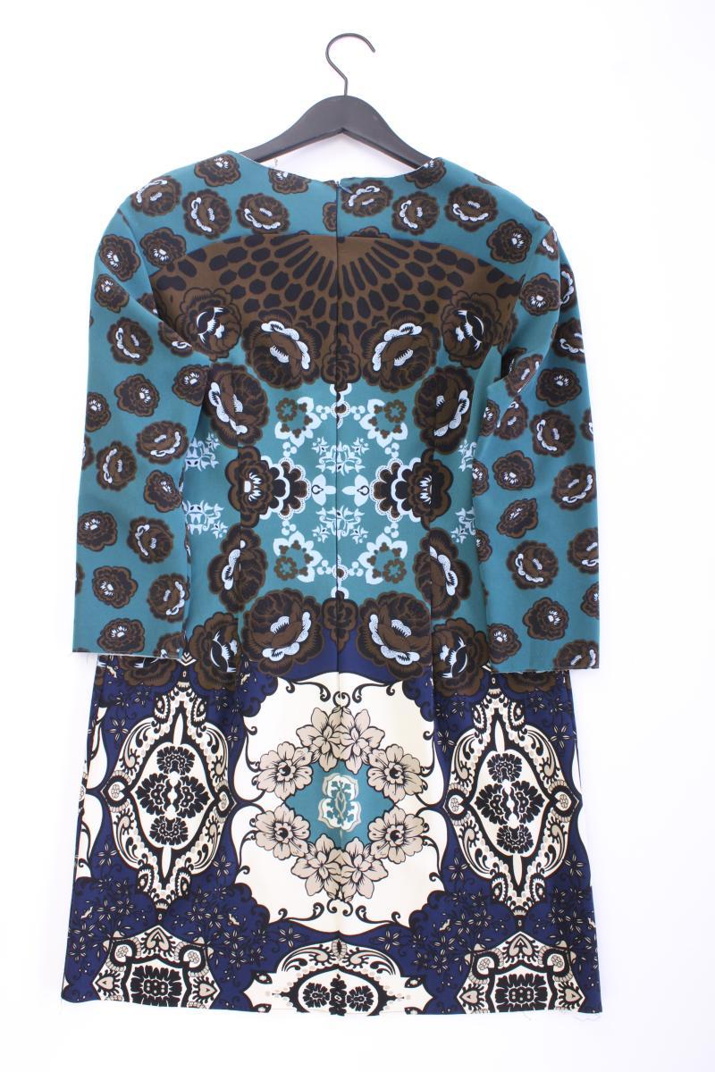 Sisley Midikleid Gr. M mit Paisleymuster 3/4 Ärmel blau aus Polyester