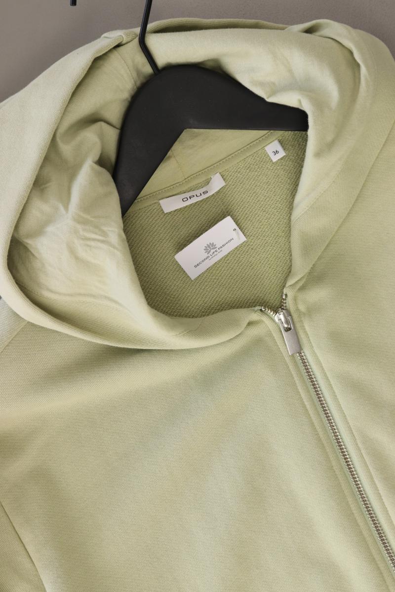 Opus Cardigan Gusanna Gr. 36 neuwertig 3/4 Ärmel grün aus Baumwolle