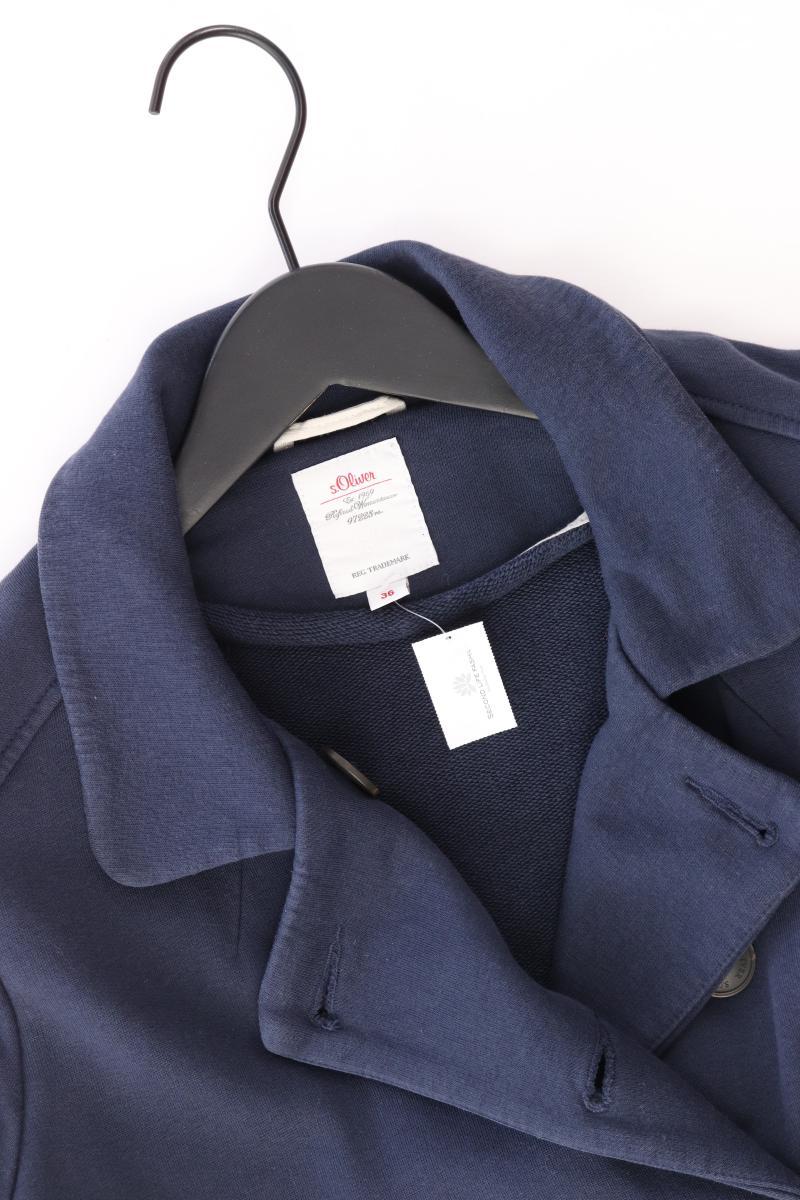 s.Oliver Übergangsjacke Gr. 36 blau aus Baumwolle