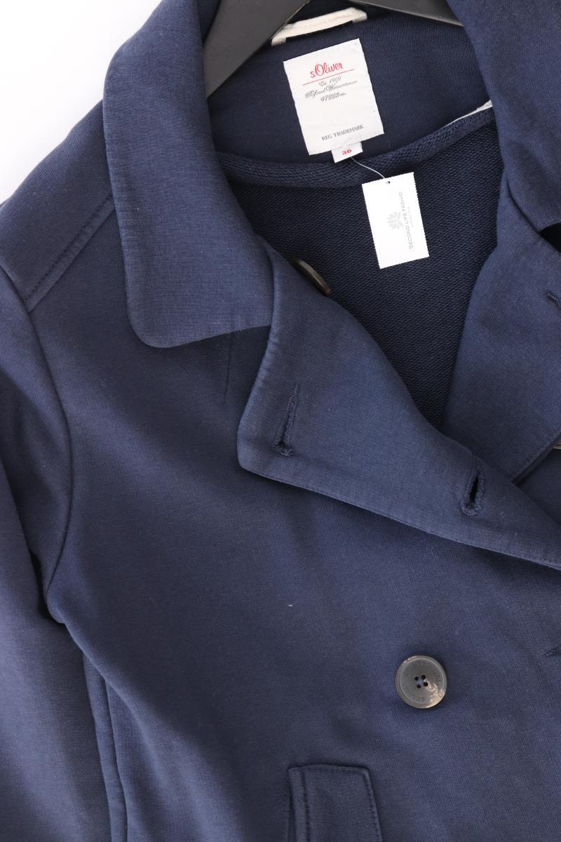 s.Oliver Übergangsjacke Gr. 36 blau aus Baumwolle