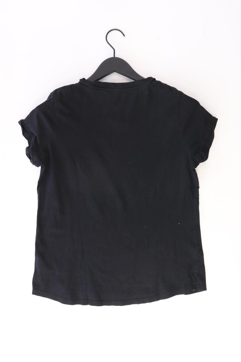 Tom Tailor (Denim) Printshirt Gr. L Kurzarm schwarz aus Baumwolle