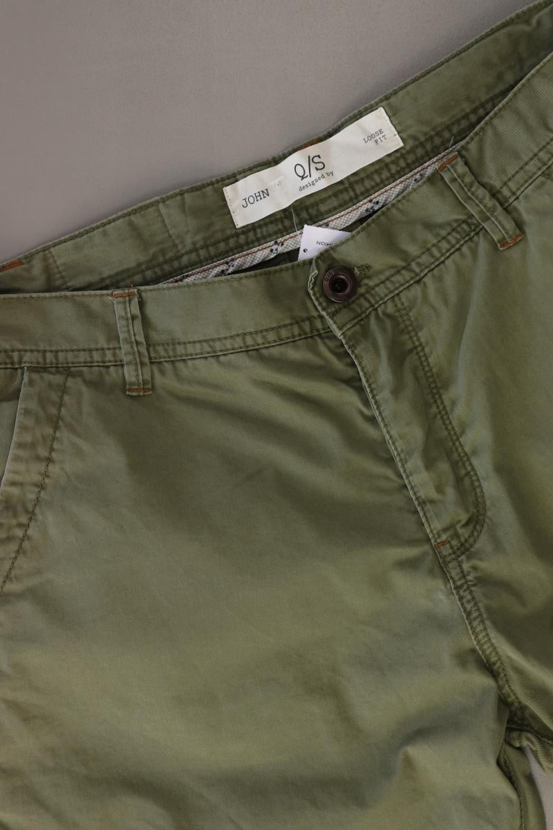 QS by s.Oliver Shorts für Herren Gr. W30 olivgrün aus Baumwolle