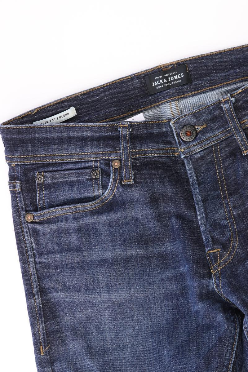 Jack & Jones Slim Jeans für Herren Gr. W30/L32 blau aus Baumwolle