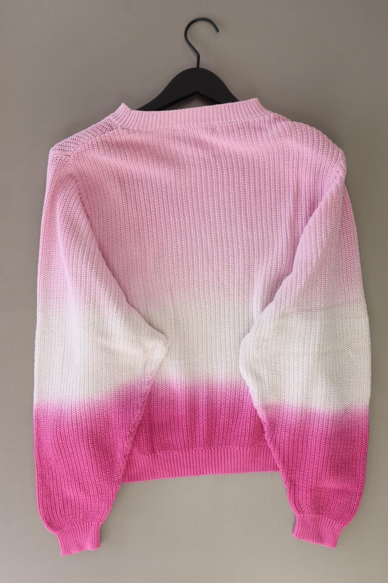 Mango Grobstrickpullover Gr. L rosa aus Baumwolle