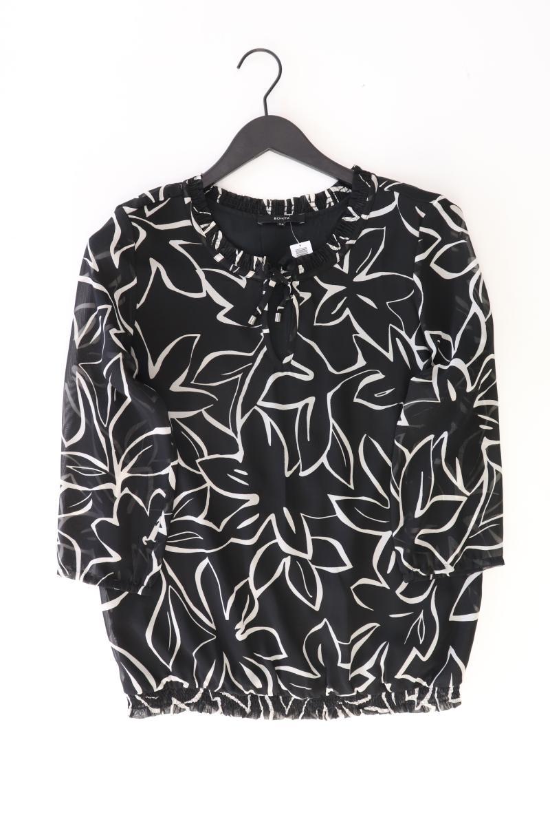 Bonita Regular Bluse Gr. 38 3/4 Ärmel schwarz aus Polyester