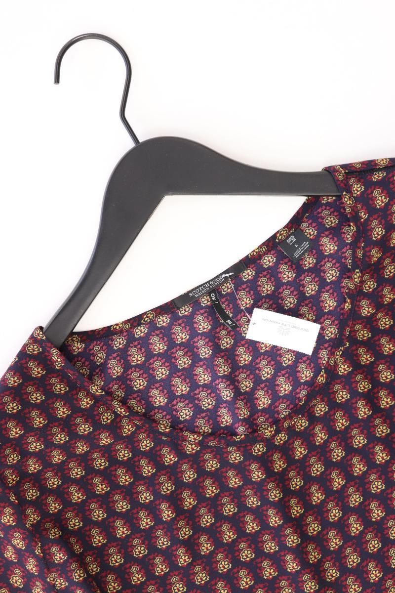 Scotch & Soda Kurzarmbluse Gr. L lila aus Polyester