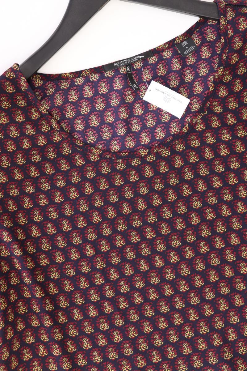 Scotch & Soda Kurzarmbluse Gr. L lila aus Polyester