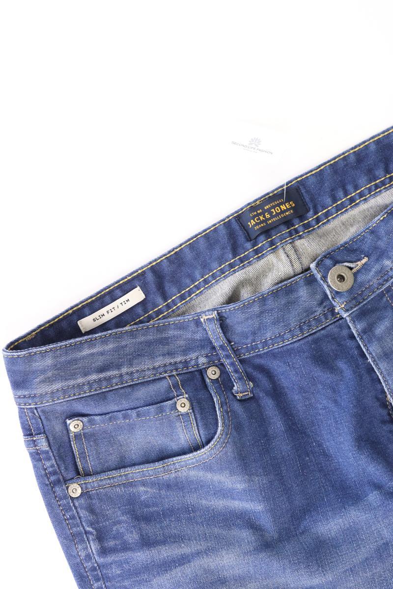 Jack & Jones Straight Jeans für Herren Gr. W34/L32 Modell Tim blau aus Baumwolle