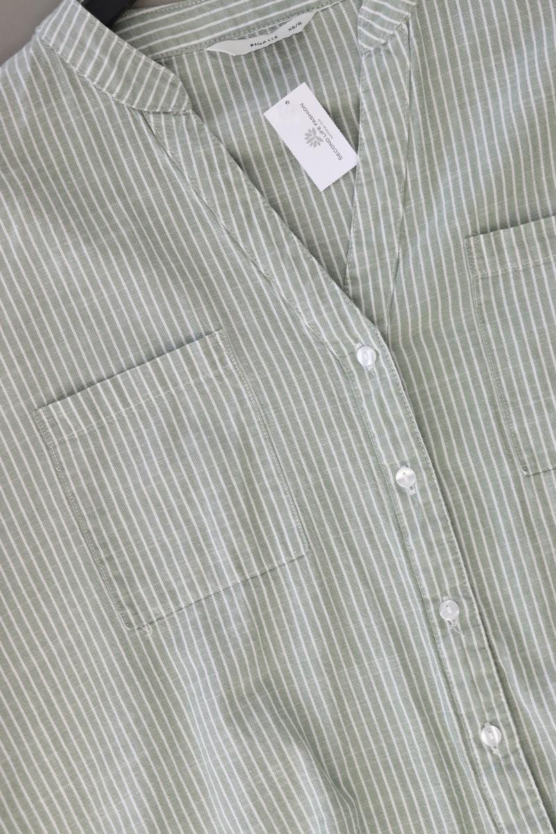 PIGALLE Oversize-Bluse Gr. XS/s gestreift 3/4 Ärmel grün aus Baumwolle