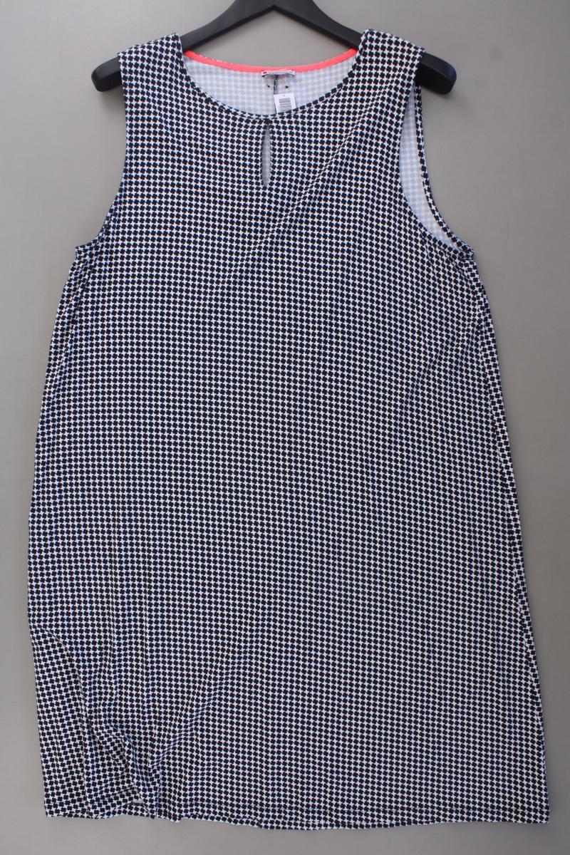 Street One Jerseykleid Gr. 46 geometrisches Muster Ärmellos blau
