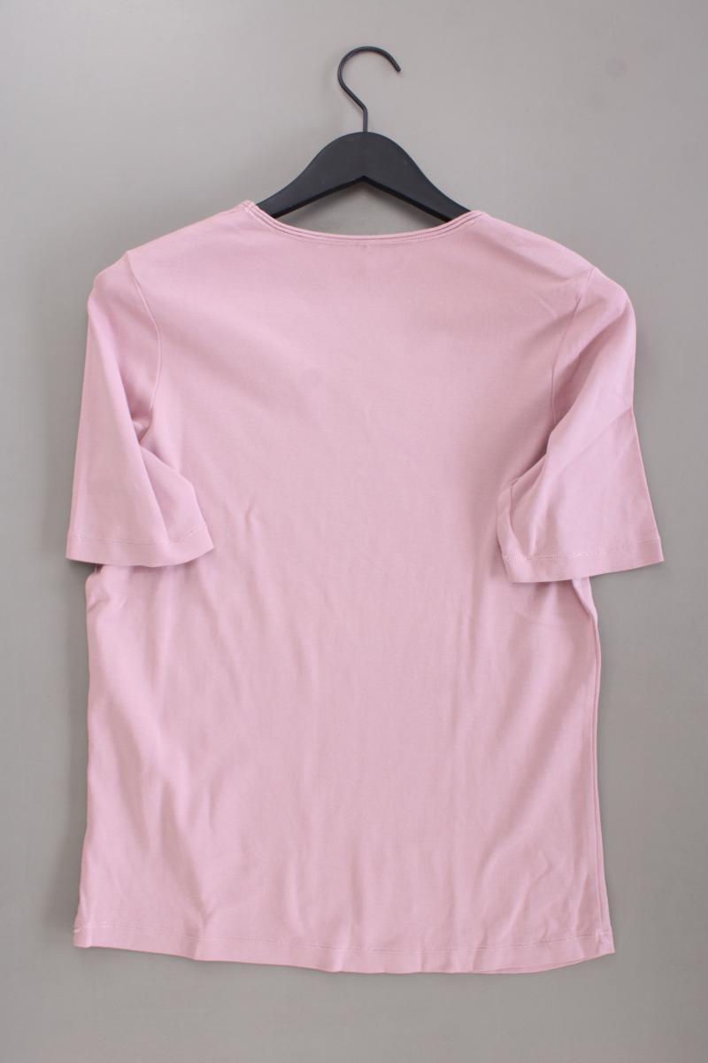 olsen T-Shirt Gr. 42 Kurzarm rosa aus Baumwolle