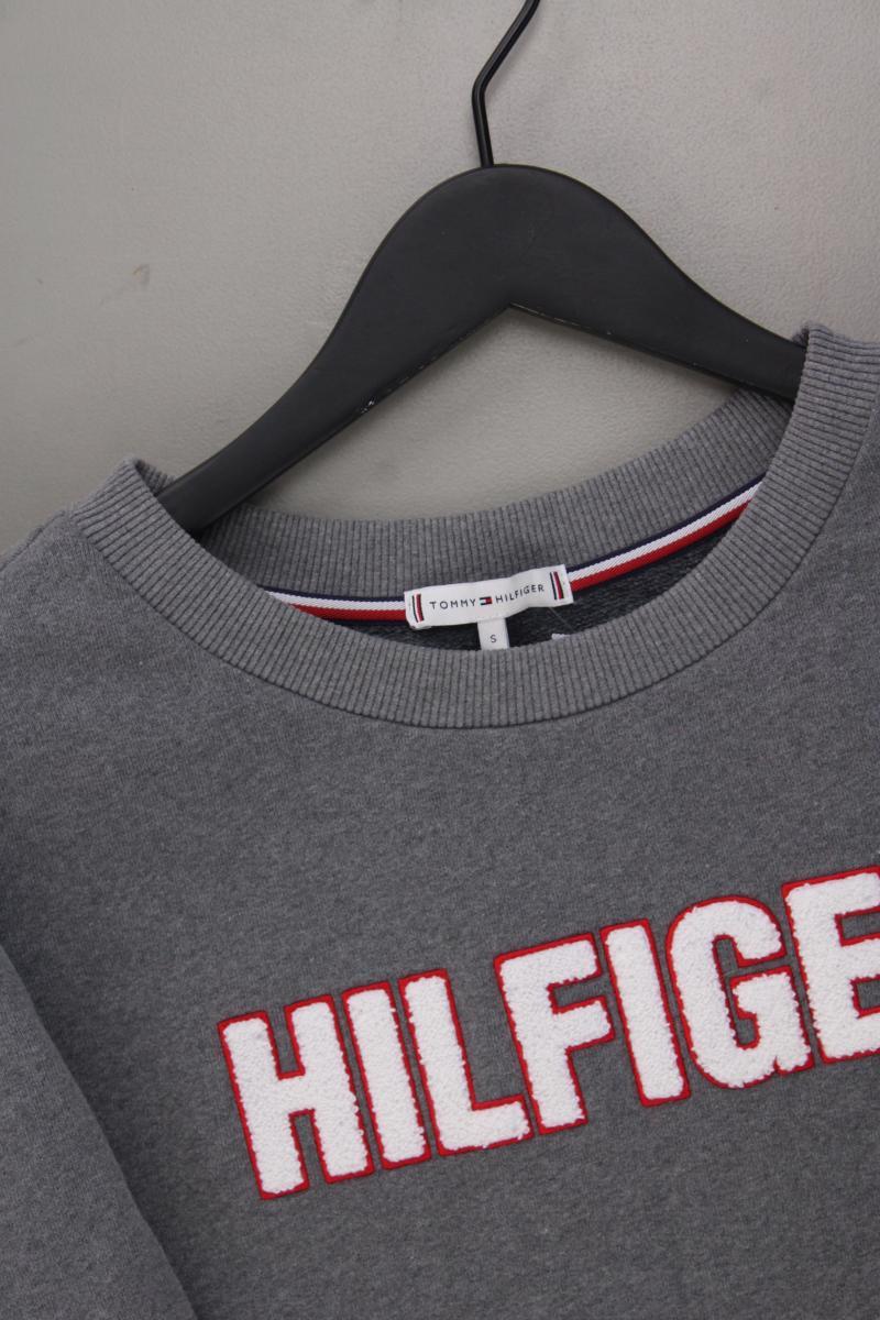 Tommy Hilfiger Langarmpullover Gr. S grau aus Baumwolle