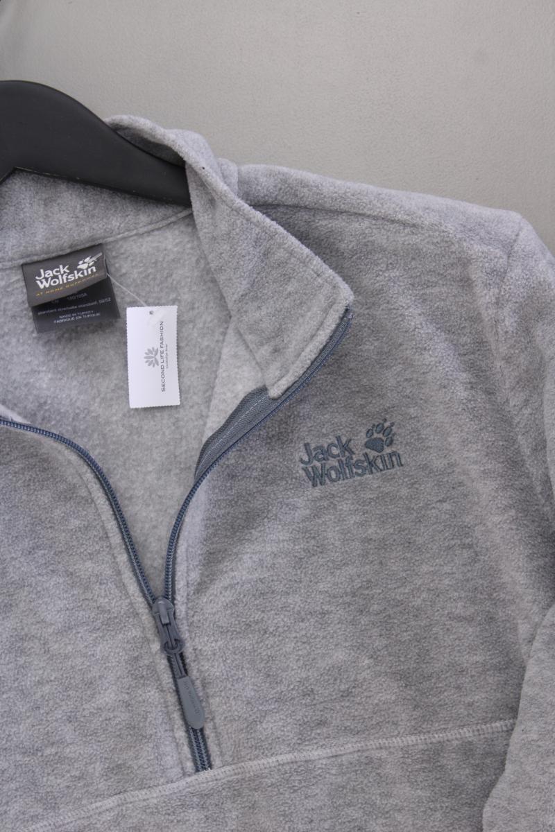 Jack Wolfskin Fleecepullover für Herren Gr. L grau aus Polyester