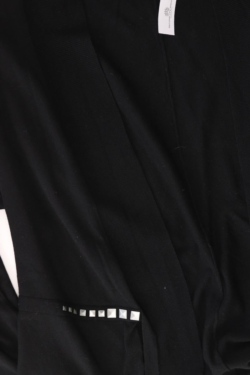 s.Oliver Selection Strickjacke Gr. 44 3/4 Ärmel schwarz aus Viskose