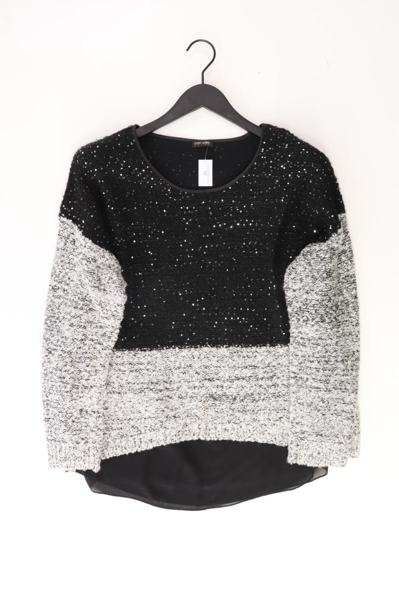 Gerry Weber Grobstrickpullover Gr. 42 mit Pailletten grau aus Polyester