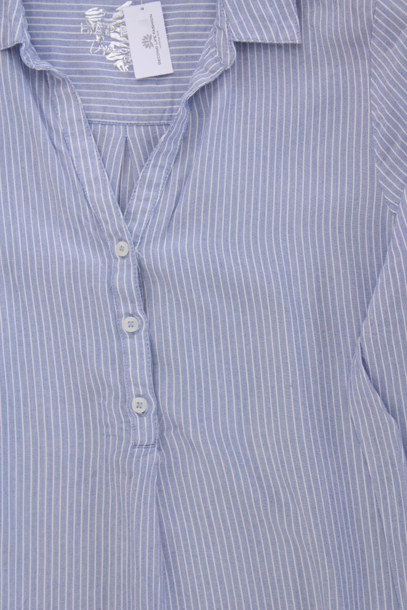 Street One Langarmbluse Gr. 38 gestreift blau