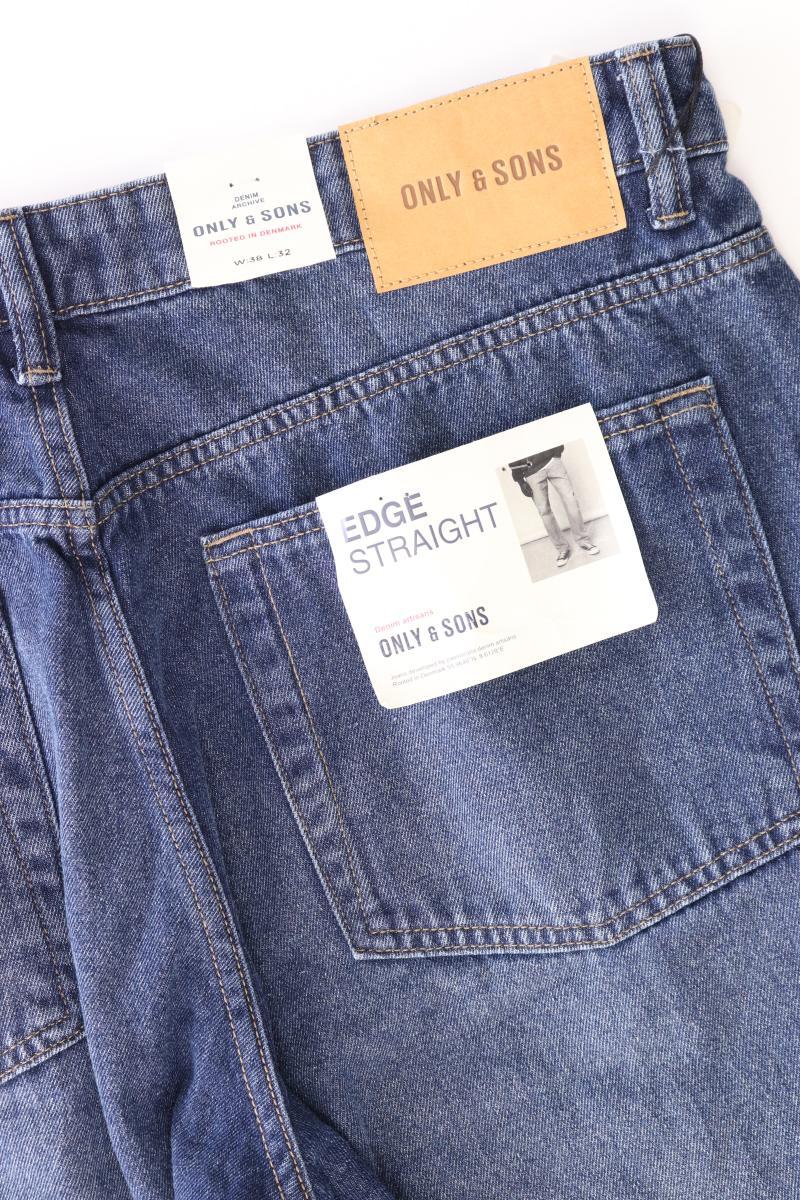 ONLY & SONS Straight Jeans für Herren Gr. W38/L32 neu mit Etikett blau