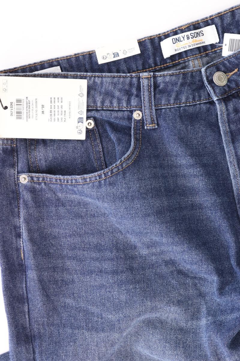 ONLY & SONS Straight Jeans für Herren Gr. W38/L32 neu mit Etikett blau