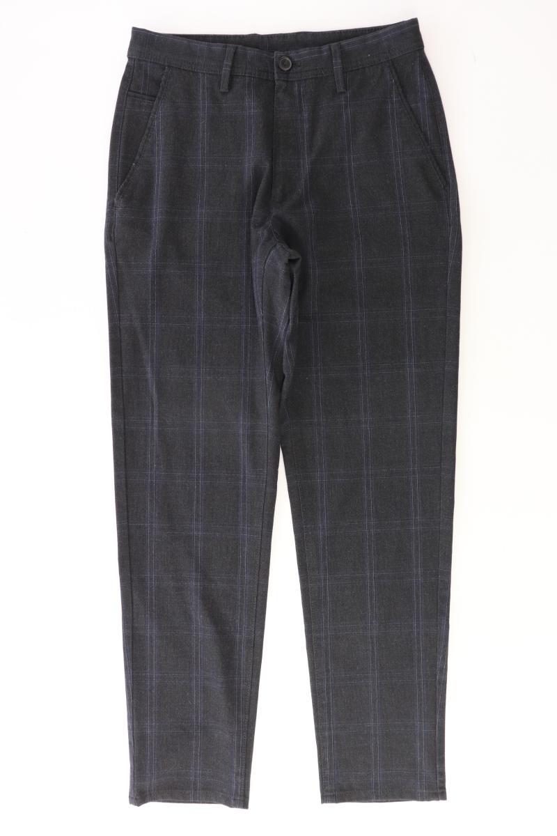 Zara Hose Gr. 36 kariert grau aus Baumwolle