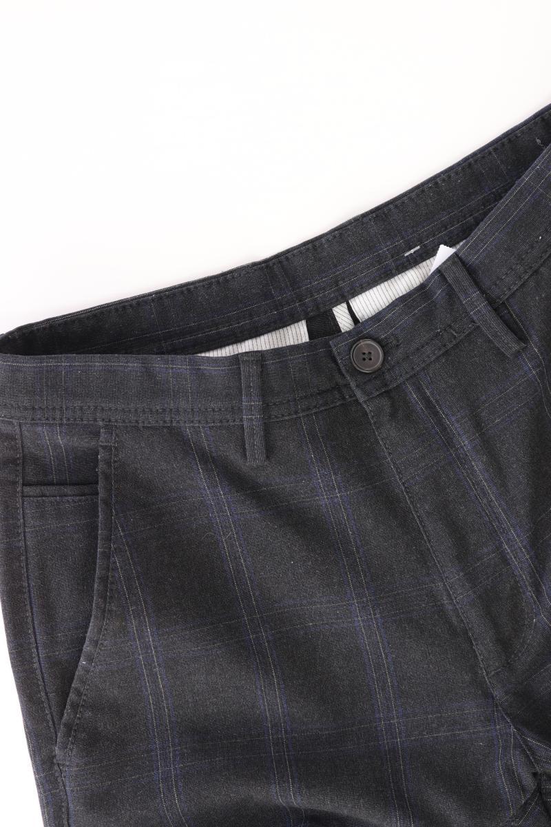 Zara Hose Gr. 36 kariert grau aus Baumwolle