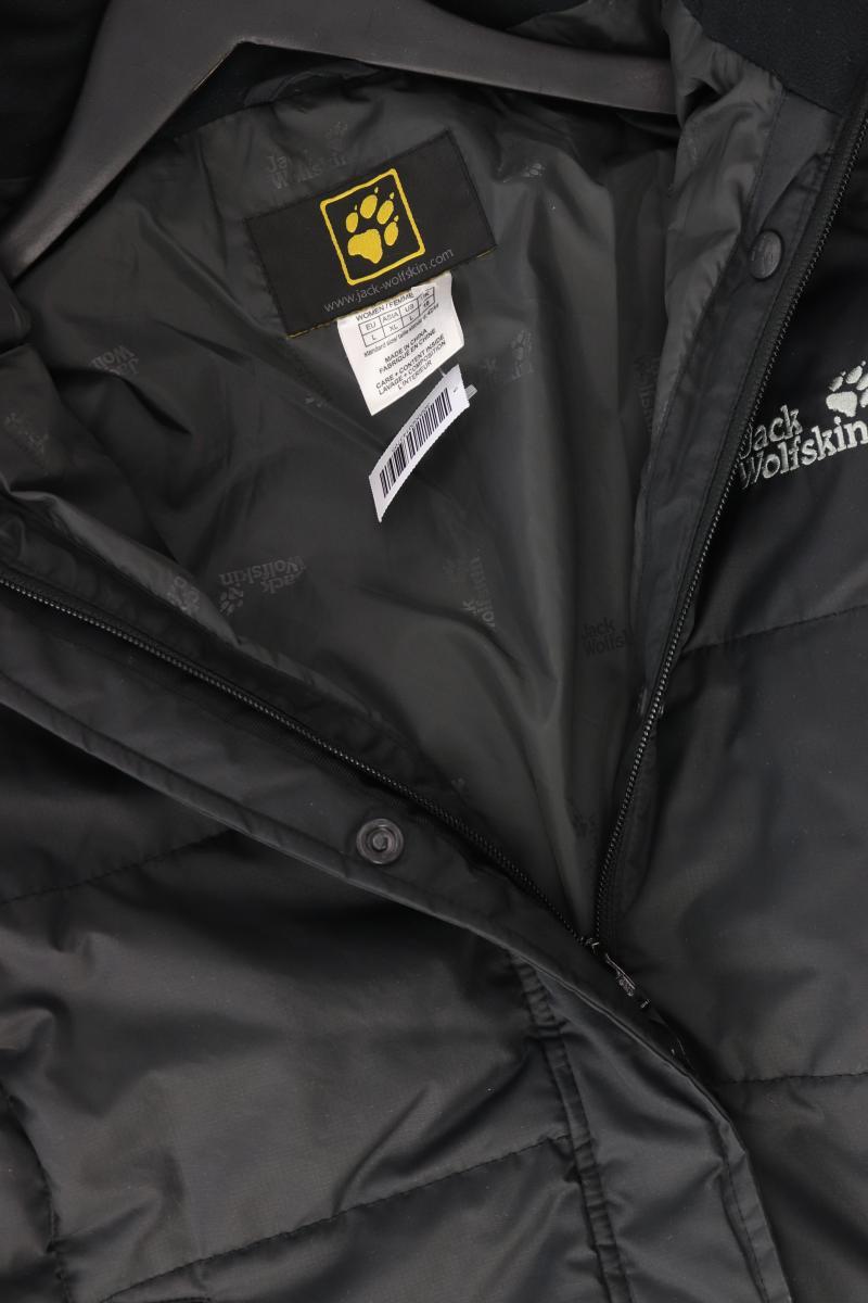 Jack Wolfskin Kapuzenmantel Gr. L schwarz aus Polyester
