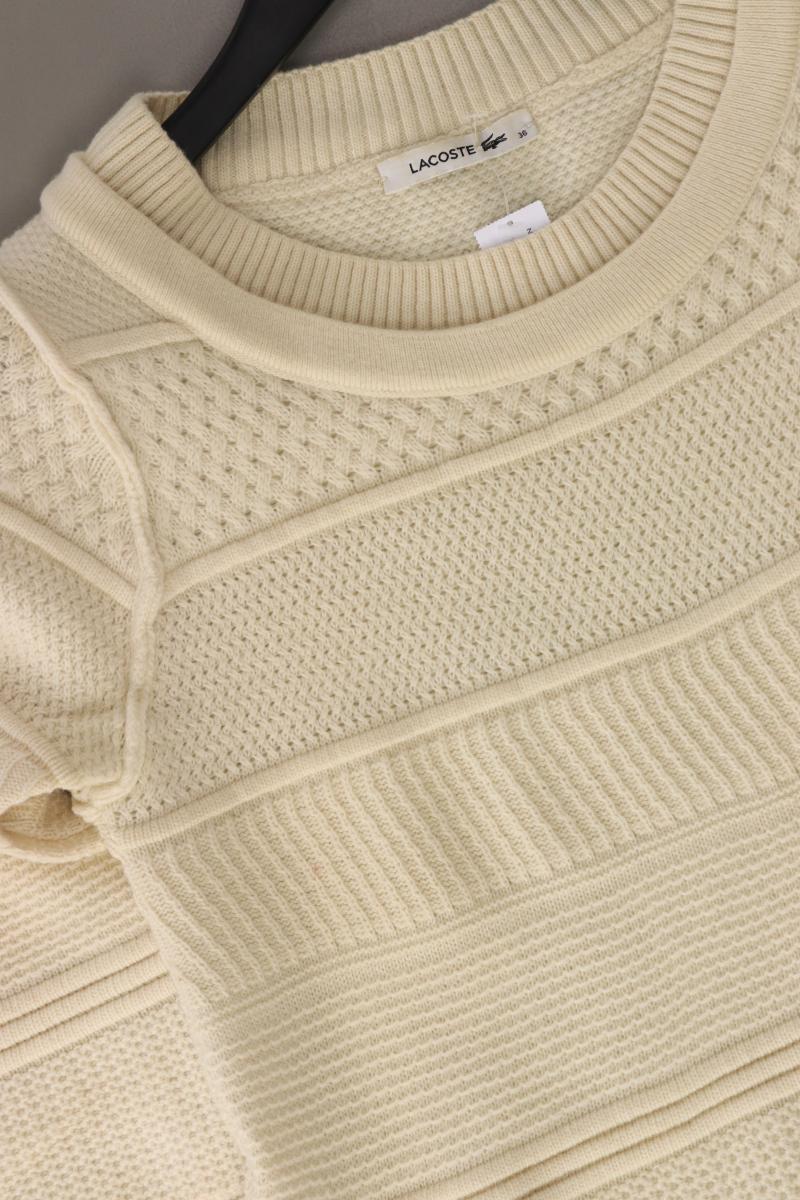 Lacoste Wollkleid Gr. 36 Langarm creme