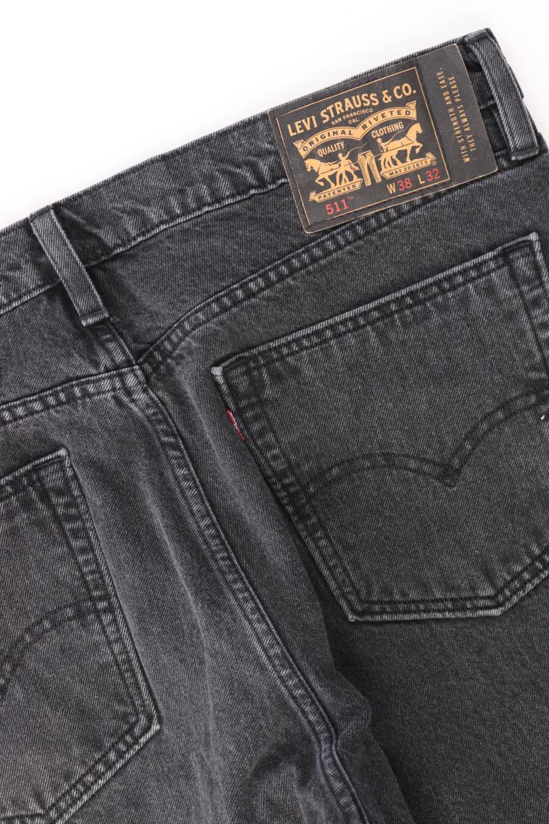 Levi's Straight Jeans für Herren Gr. W38/L32 Modell 511 grau aus Baumwolle