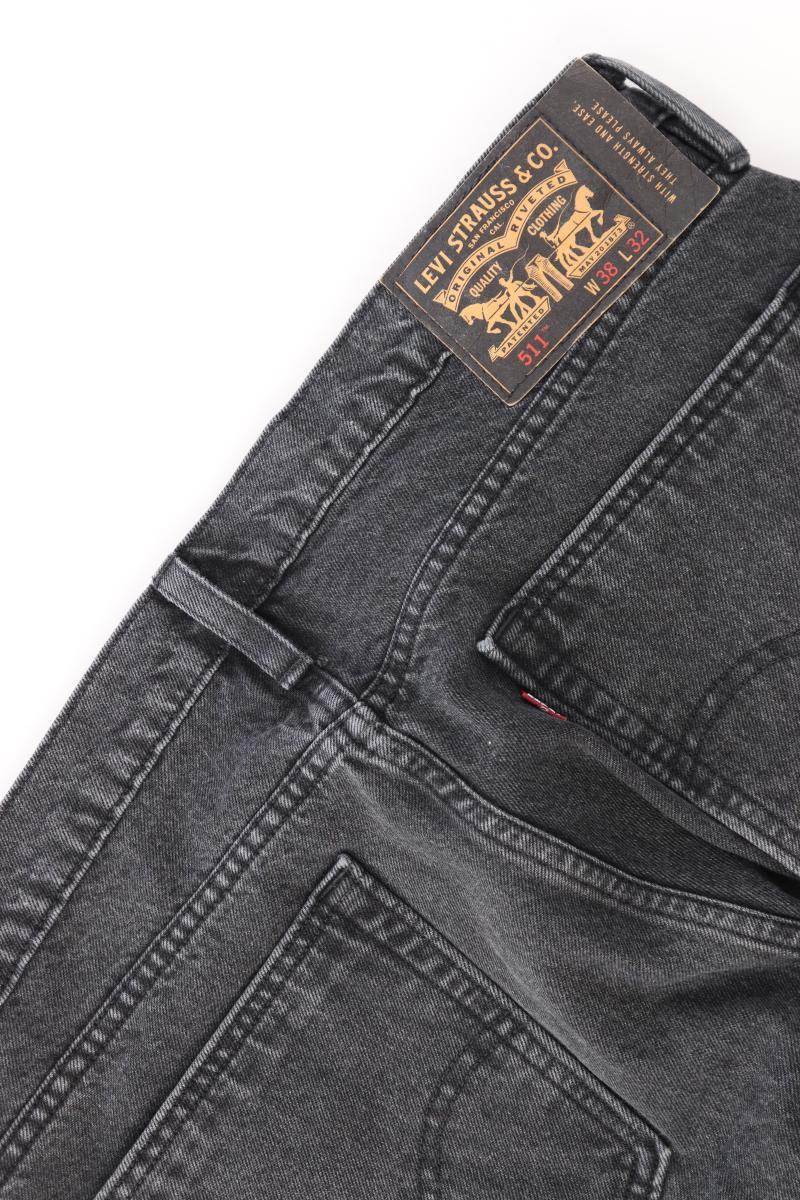 Levi's Straight Jeans für Herren Gr. W38/L32 Modell 511 grau aus Baumwolle