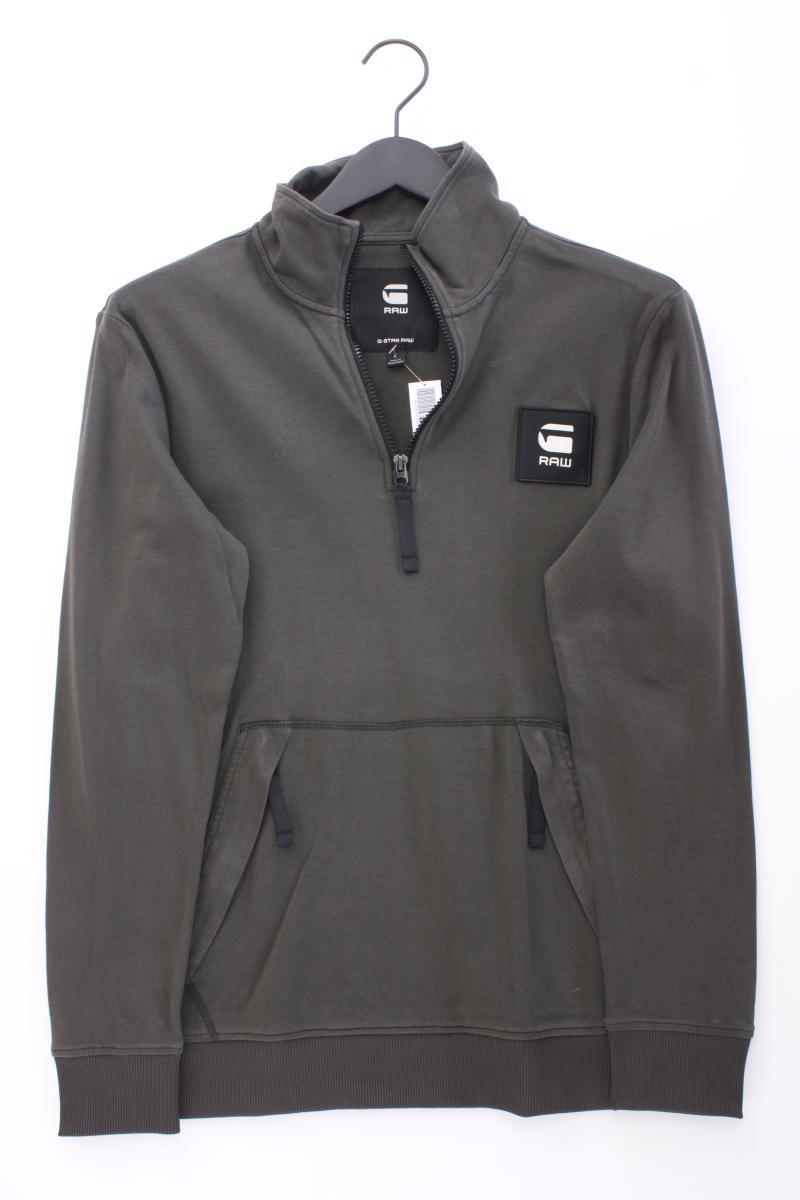 G-Star RAW Langarmpullover für Herren Gr. L neuwertig olivgrün aus Baumwolle