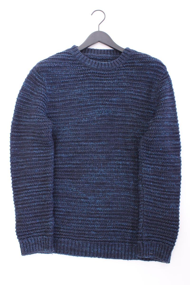 Jack & Jones Grobstrickpullover für Herren Gr. L blau aus Polyacryl