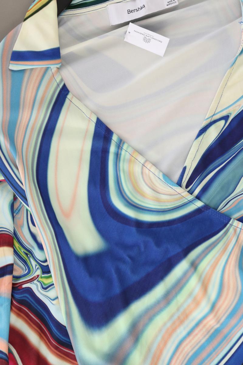 Bershka Langarmkleid Gr. S mehrfarbig aus Polyester