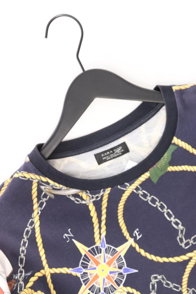Zara Langarmpullover für Herren Gr. XL blau