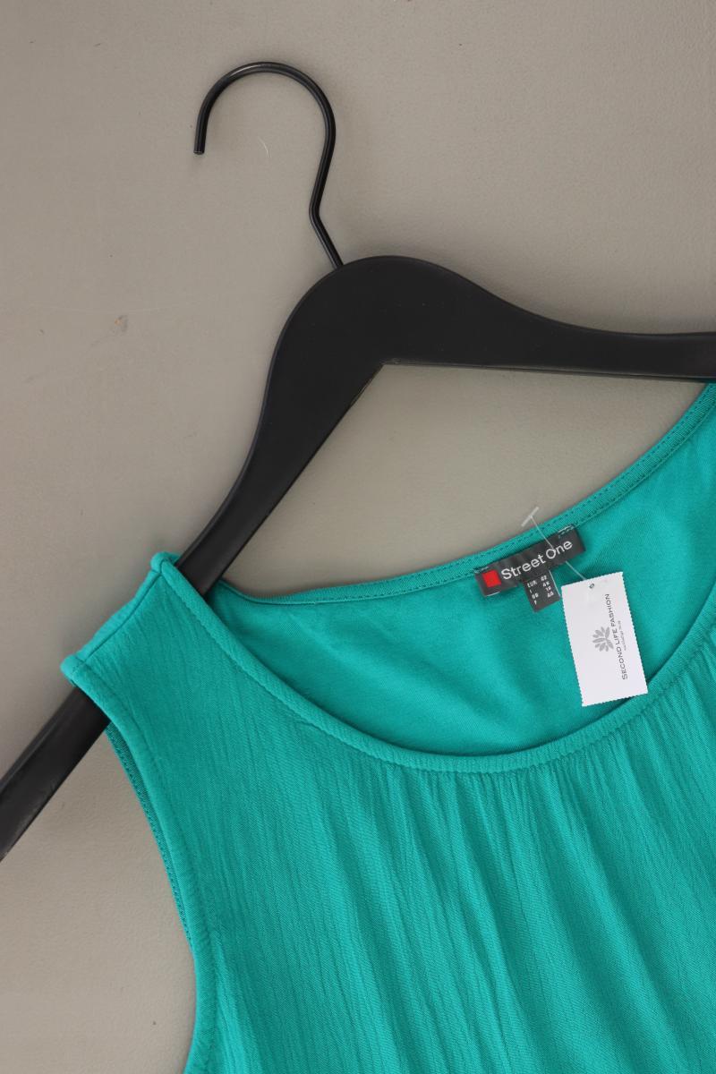 Street One Ärmellose Bluse Gr. 42 türkis aus Baumwolle
